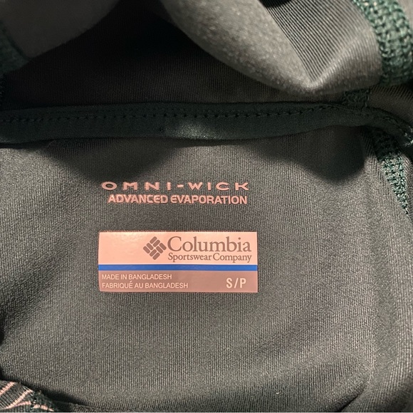 Columbia Green/White Stripe Omni-Wick Sweatshirt Small - Picture 3 of 6